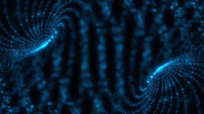 2511-1 4K蓝色梦幻螺旋流动粒子