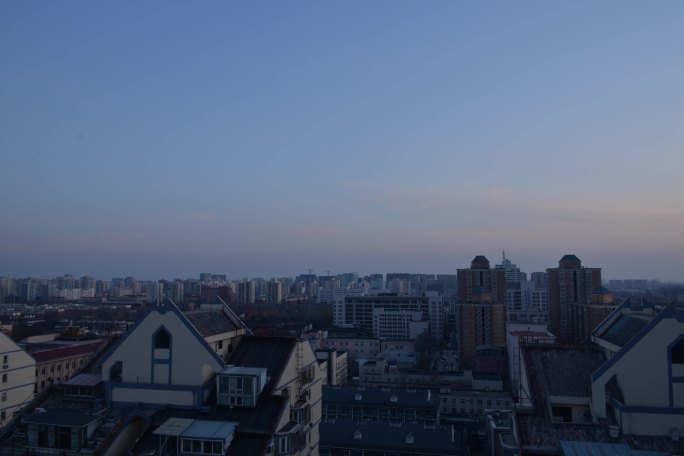 北京小区白天黑夜