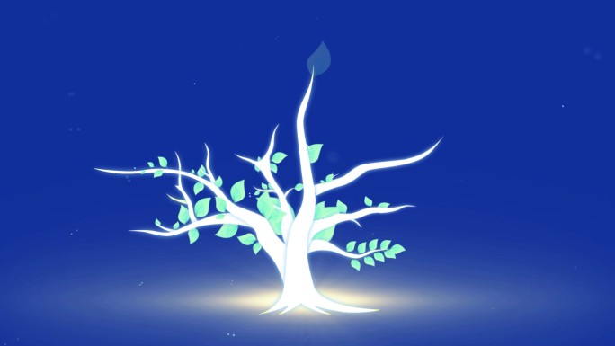 原创科技风光效树木生长动画AE模版