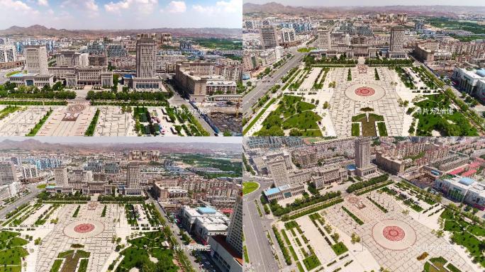 白银市政府航拍