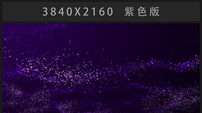 紫色空间粒子4K