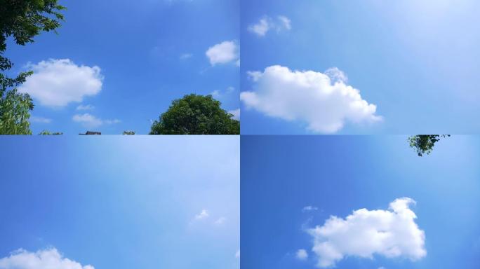 蓝天白云延时摄影