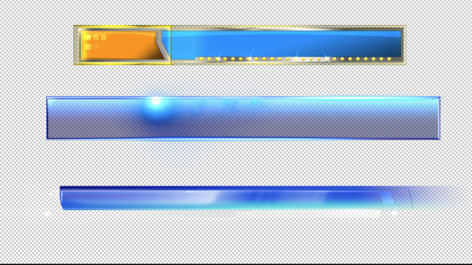 3款炫酷科技动画字幕条