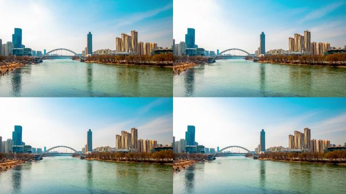 【4K】兰州黄河金雁大桥延时摄影