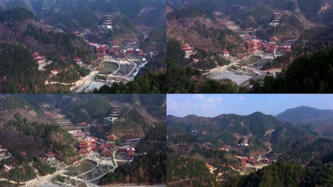 天水航拍静土寺4k