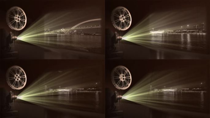 怀旧老式投影机电影放映机老资料素材AE模