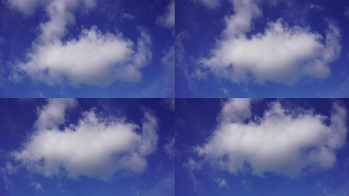 纯净蓝天白云天空丨4K延时摄影