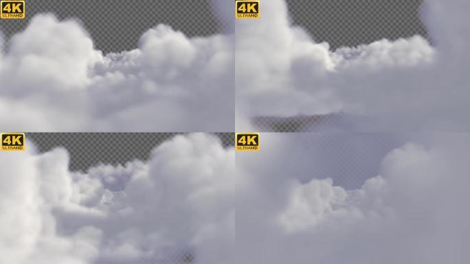 【4K】穿梭云层4号（alpha通道）