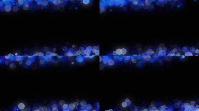 蓝色光斑粒子带透明通道
