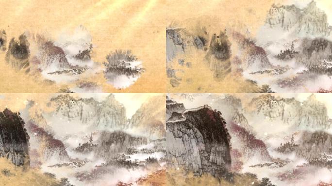 舞台背景水墨山水02