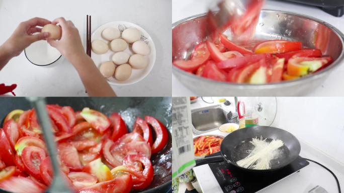 鸡蛋西红柿煮面