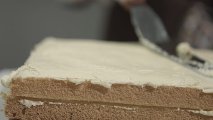 蛋糕制作蛋糕抹奶油美食甜点蛋糕