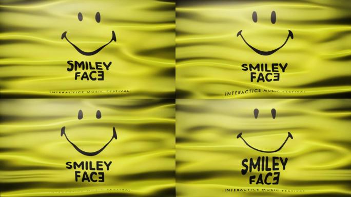 Smiley微笑笑脸表情派对大旗帜