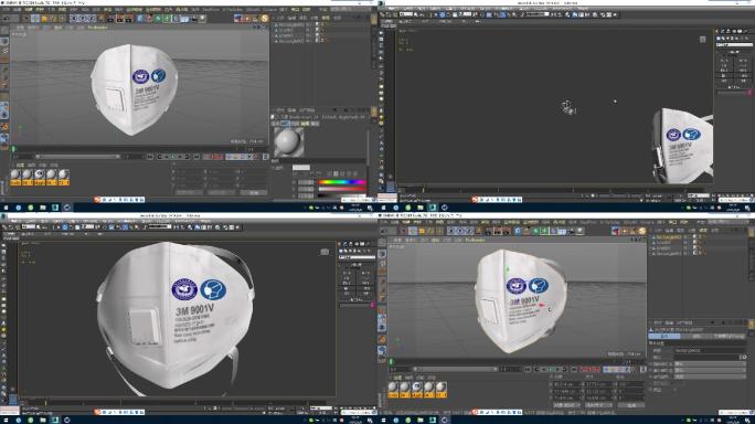 3dsmax+C4D+fbx--口罩