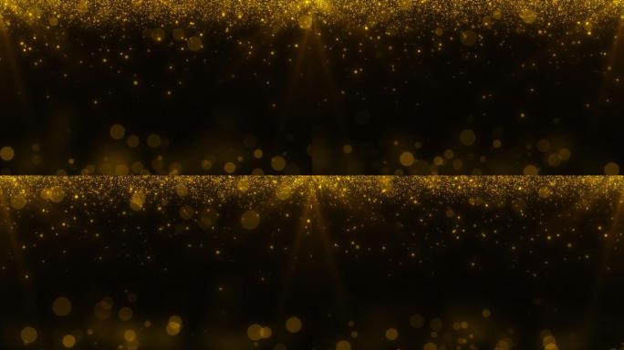 唯美金色粒子光斑带透明通道