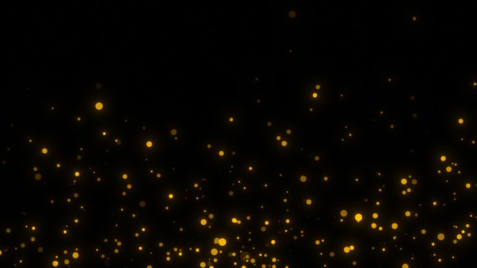 金色粒子光斑素材带透明通道