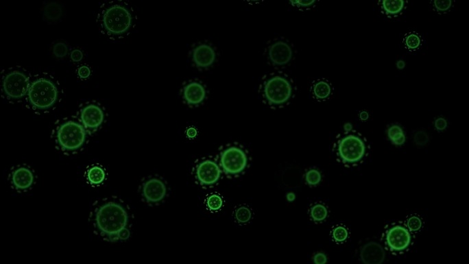 病毒细菌运动-带透明通道