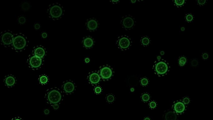 病毒细菌运动-带透明通道