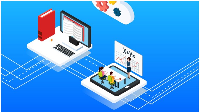 轻松活泼在线课堂AE模板