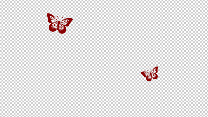蝴蝶剪纸动画AE工程