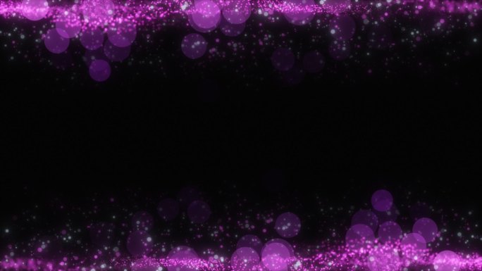 动态紫色唯美粒子光斑边框带透明通道