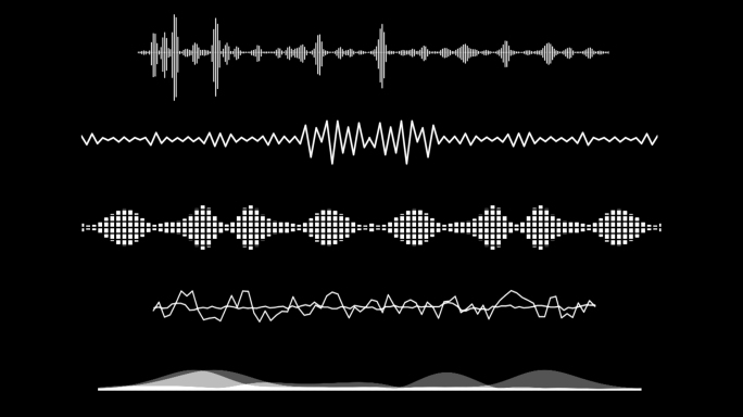 5款音波波形素材（带透明通道）