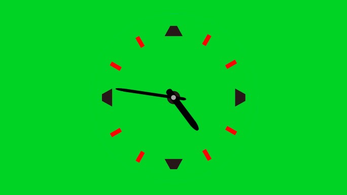 绿幕抠图钟表转动01