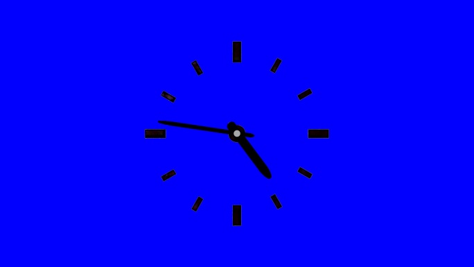 蓝幕抠图钟表转动01