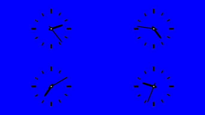蓝幕抠图钟表转动01