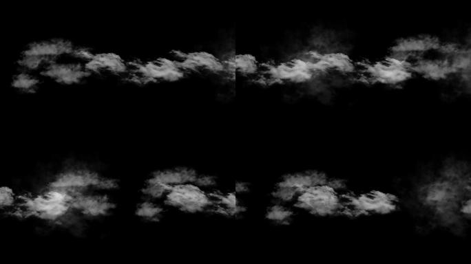白云动画-无缝循环alpha通道