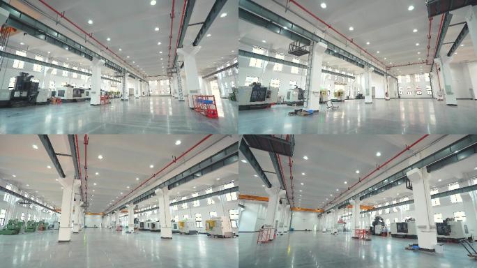 广东东莞工厂视频复工后工厂明亮宽阔的厂房