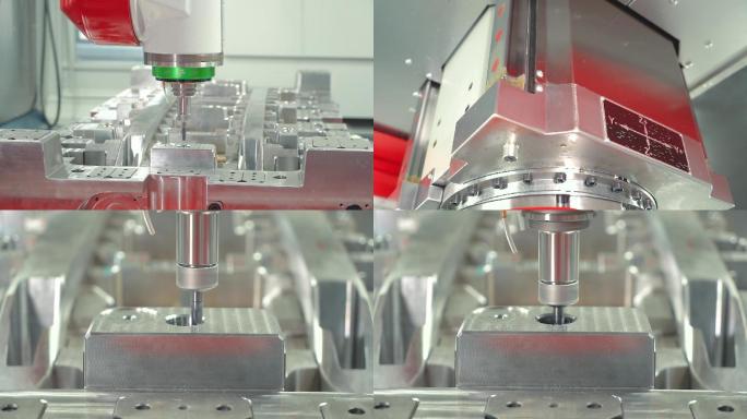 工厂视频复工后CNC数控机床设备钻孔工艺