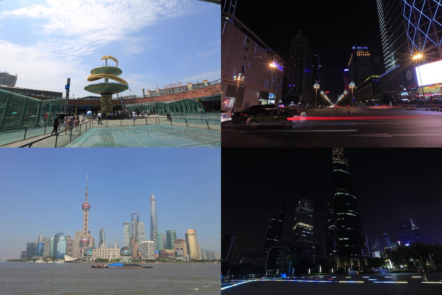 城市延时（北京、成都、上海、广州、武汉）