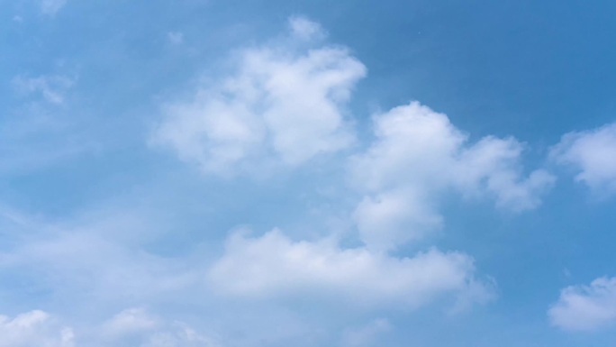 蓝天白云、飘动的云循环背景