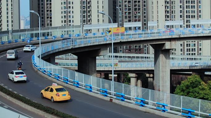 重庆城市立交桥交通高清