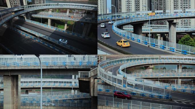 重庆城市立交桥交通高清