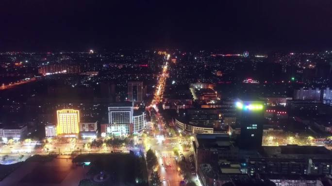 邢台夜景航拍城市夜景航拍夜景