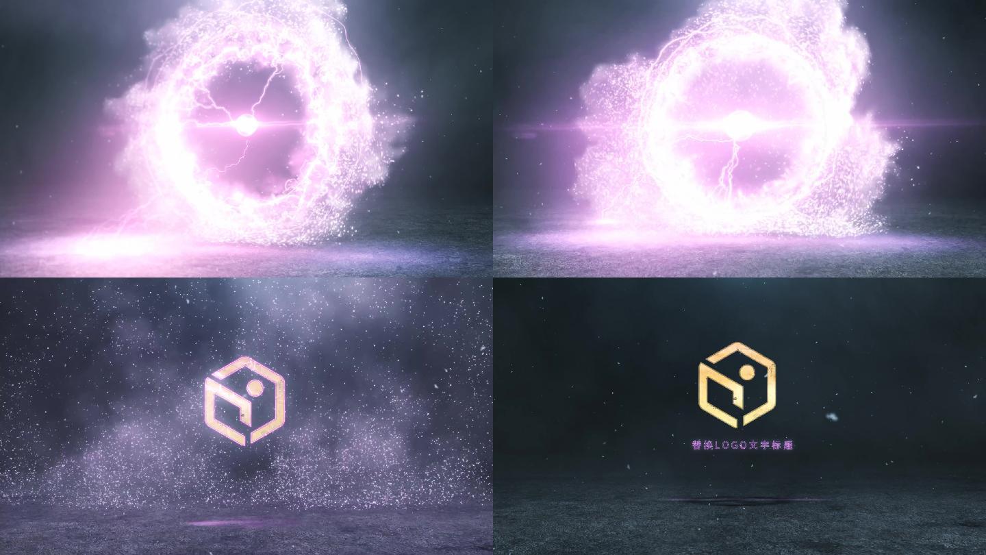 能量闪电爆炸片头logo演绎