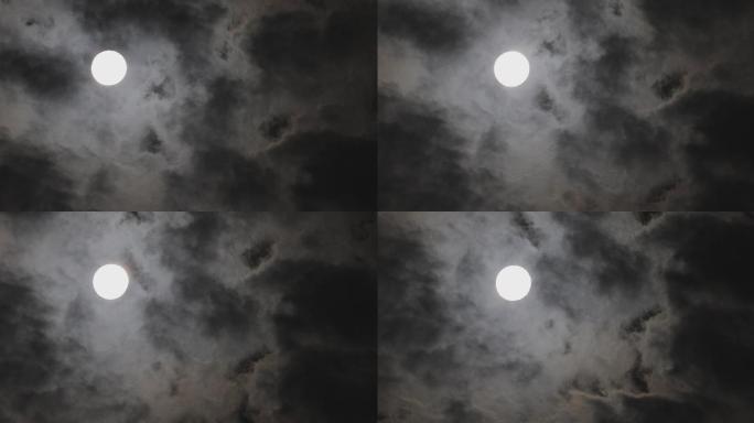 4K云层上的月亮07