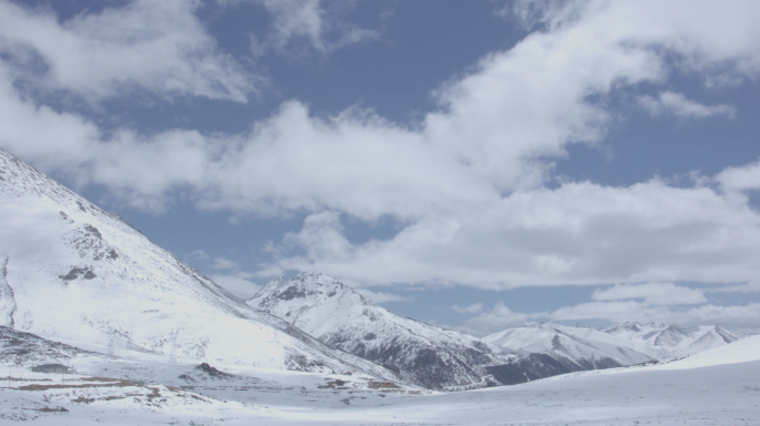 雪山延时4.6k素材