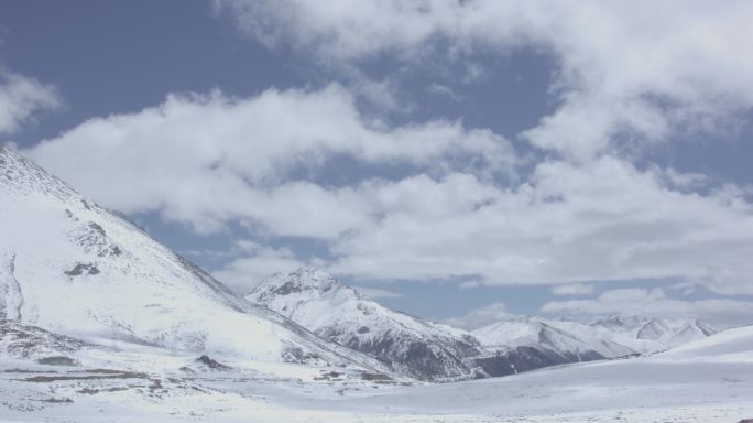 雪山延时4.6k素材