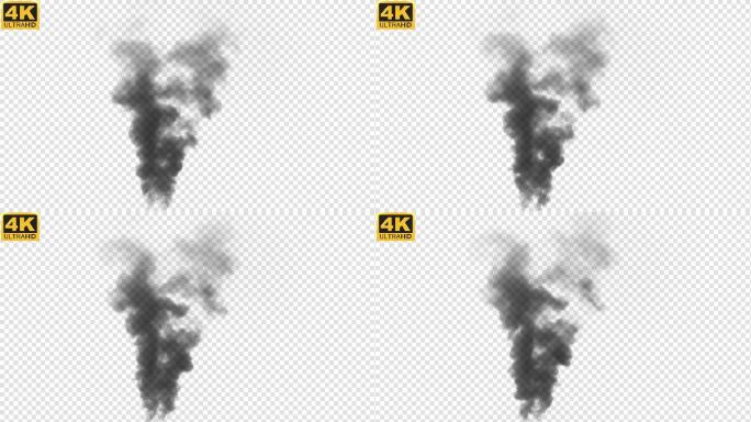 【4K】烟雾上升02-alpha通道