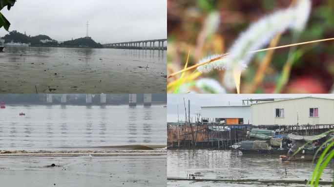 雨后渔村风景