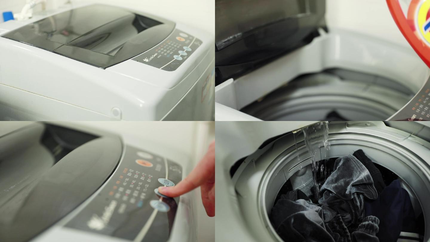 洗衣机洗衣服衣物消毒