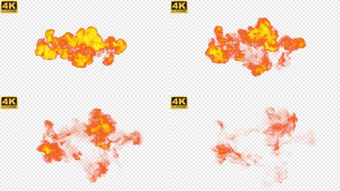 【4K】火焰特效01-alpha通道