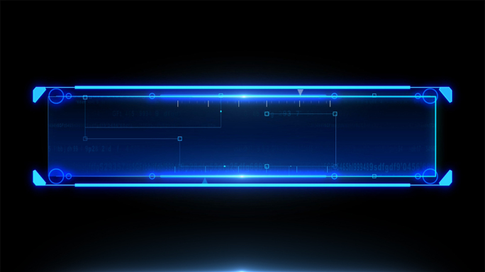 4款科技蓝色字幕条