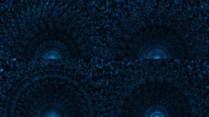 2692蓝色扇形粒子光效动态背景