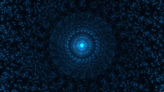 2695唯美光沙蓝色粒子流动光效背景