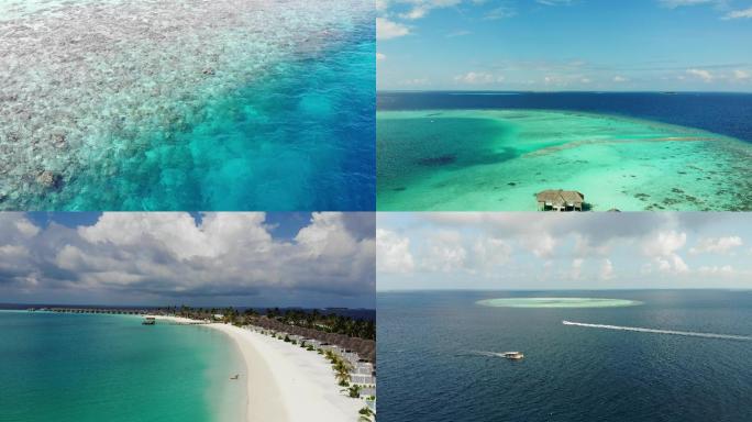 马尔代夫海岛航拍
