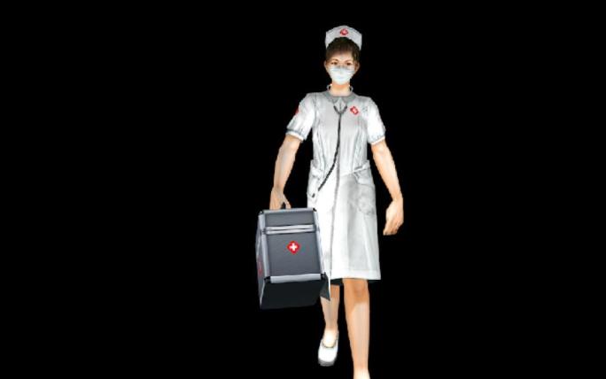 护士小姐姐动画--带透明通道